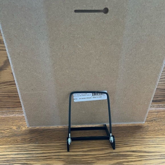 “At The Beach” Plaque with stand. 12x12 - Picture 3 of 5